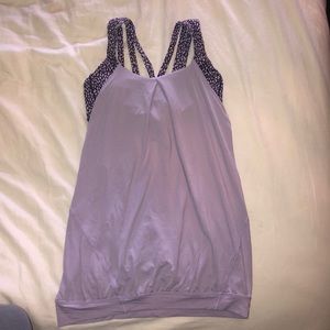 LuLu Lemon Purple Racerback Tank w/ Built in bra